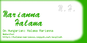 marianna halama business card